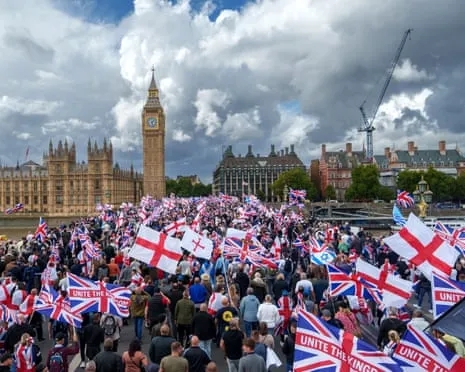 Exiting the UK Tommy Robinson March: A Troubling Observation