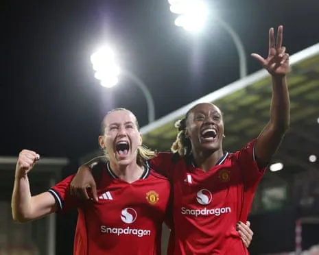 E. Terland Hat-Trick Sends Manchester United Into Women's UCL Main Draw
