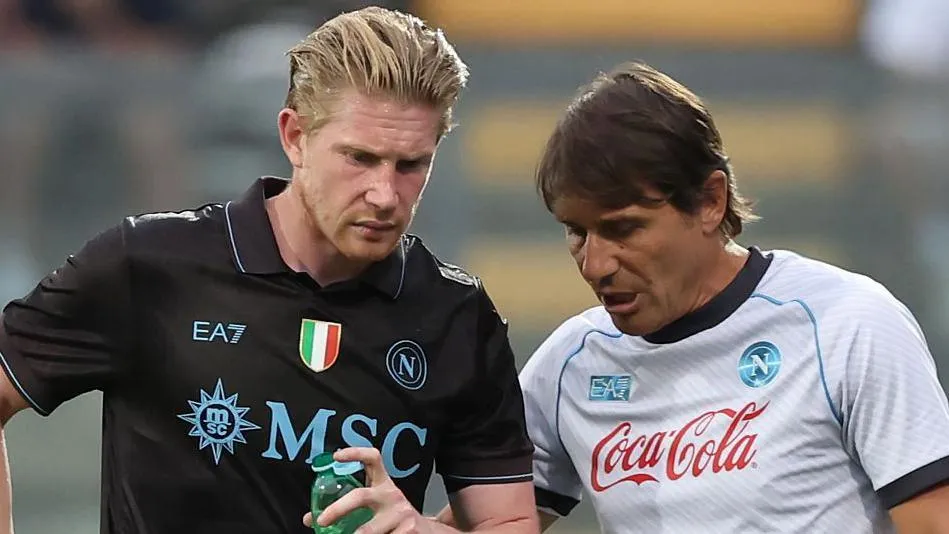 Celebrated in the manner of Maradona – could the Belgian maestro return to haunt the Citizens?