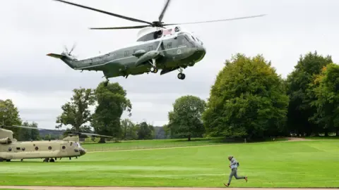 The US President Diverted and Compelled to Change Aircraft En Route to Stansted