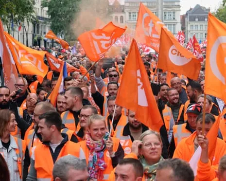 Nationwide Strike Action Draws Vast Numbers Taking to the Streets In France